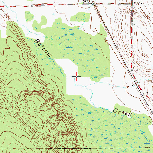Topographic Map of Perkins Creek, NY