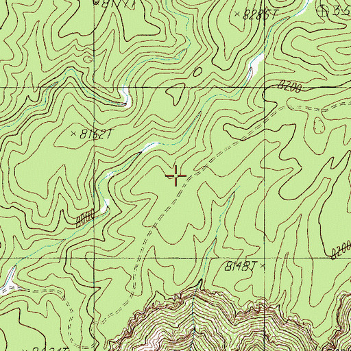 Topographic Map of Point Sublime Trail, AZ