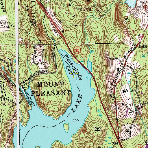 Topographic Map of Pleasantville Cove, NY