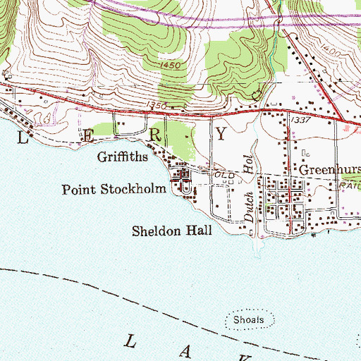Topographic Map of Point Stockholm, NY