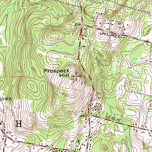Topographic Map of Prospect Hill, NY
