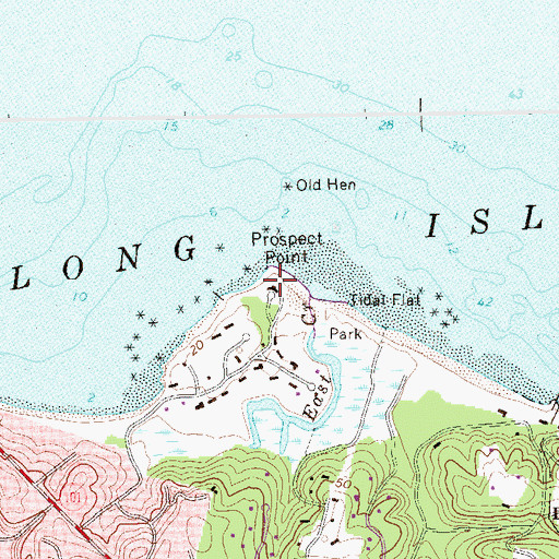 Topographic Map of Prospect Point, NY