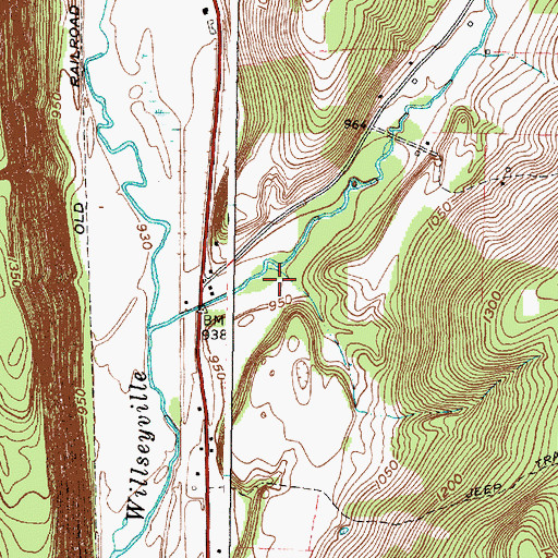 Topographic Map of Prospect Valley, NY