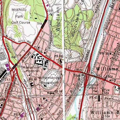 Topographic Map of Public School 94, NY
