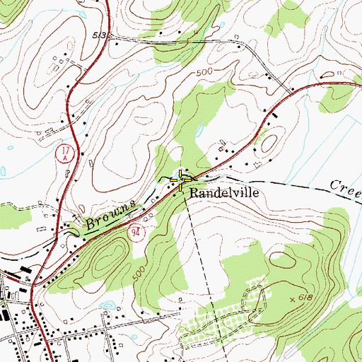 Topographic Map of Randelville, NY