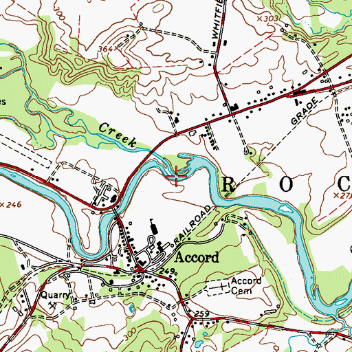Topographic Map of Rochester Creek, NY