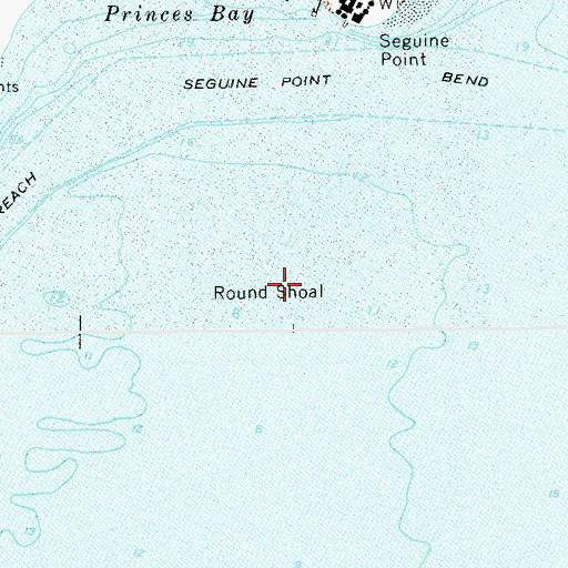 Topographic Map of Round Shoal, NY