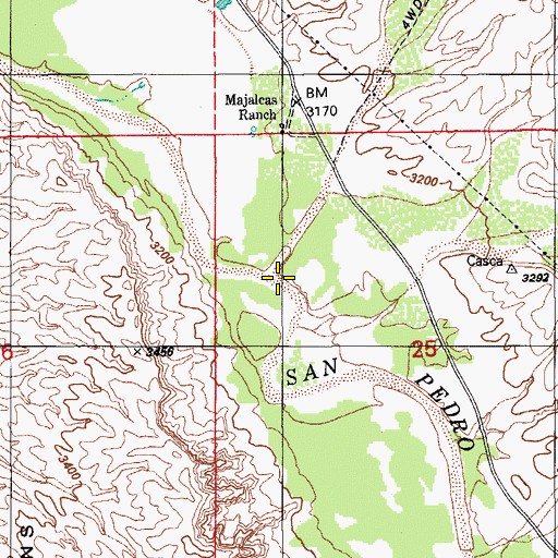 Topographic Map of Pool Wash, AZ