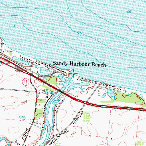 Topographic Map of Sandy Creek, NY