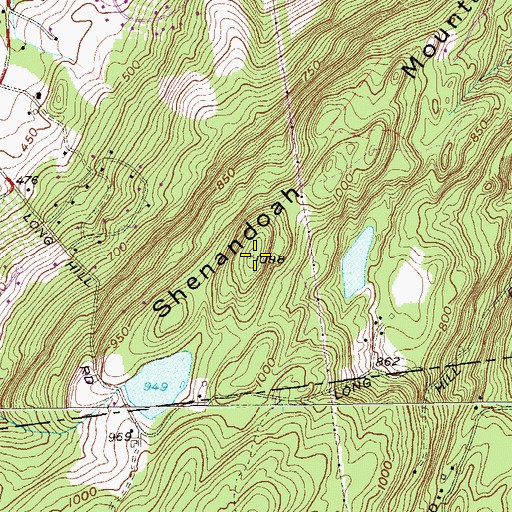 Topographic Map of Shenandoah Mountain, NY
