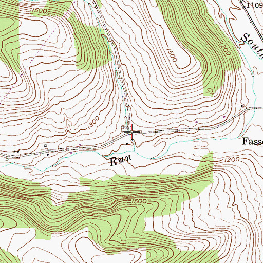 Topographic Map of Smut Hollow, PA