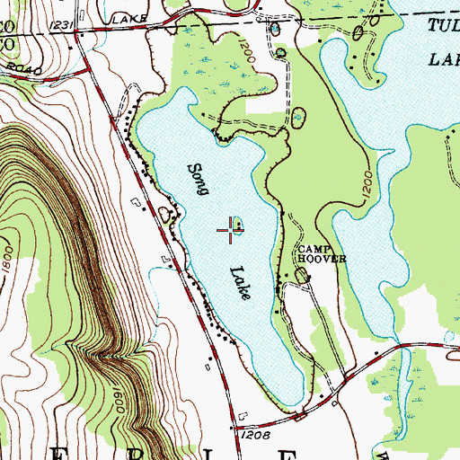 Topographic Map of Song Lake, NY