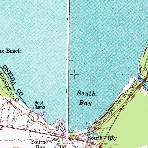 Topographic Map of South Bay, NY