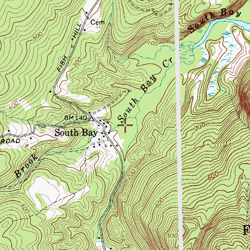 Topographic Map of Spectacle Brook, NY