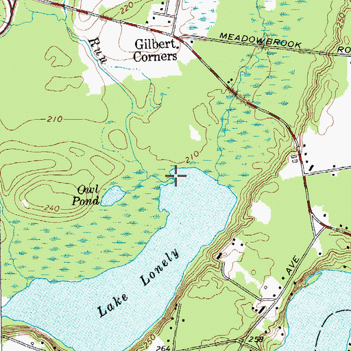 Topographic Map of Spring Run, NY