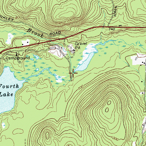 Topographic Map of Stewart Brook, NY