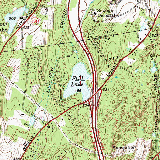 Topographic Map of Still Lake, NY