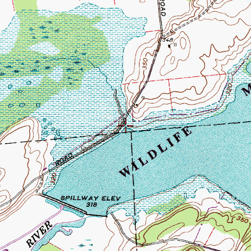 Topographic Map of Stone Mills Creek, NY