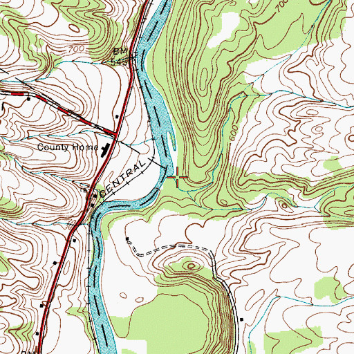 Topographic Map of Stony Creek, NY