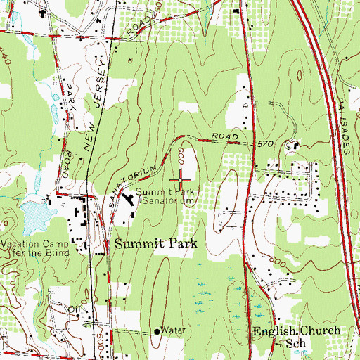 Topographic Map of Doctor Robert L Yeager Center, NY