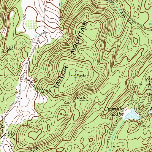 Topographic Map of Taylor Mountain, NY