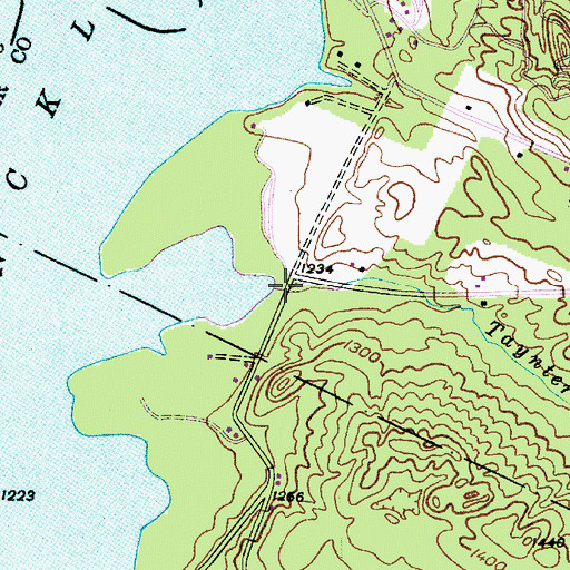 Topographic Map of Taynter Brook, NY