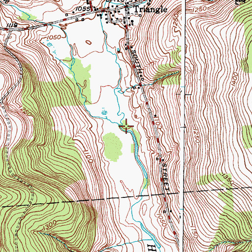 Topographic Map of Ticknor Brook, NY