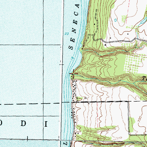Topographic Map of Tommy Creek, NY