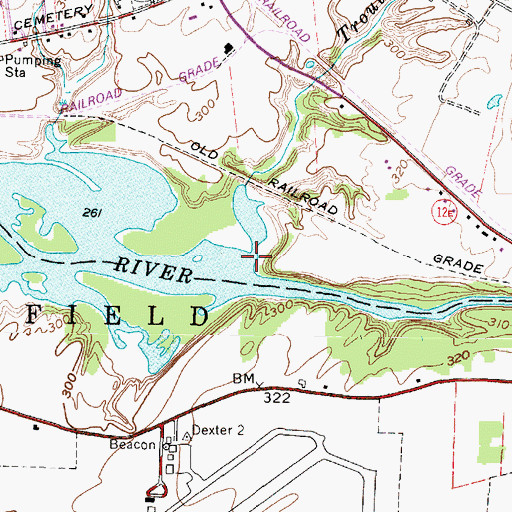 Topographic Map of Trout Creek, NY