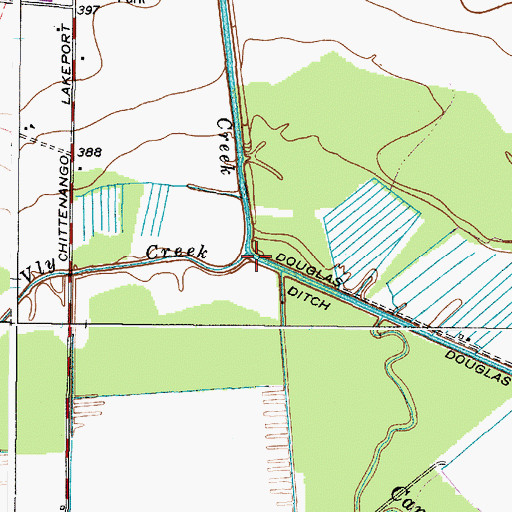Topographic Map of Vly Creek, NY