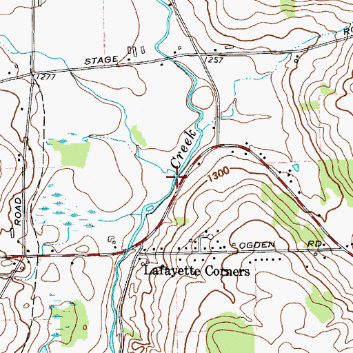 Topographic Map of Webster Brook, NY