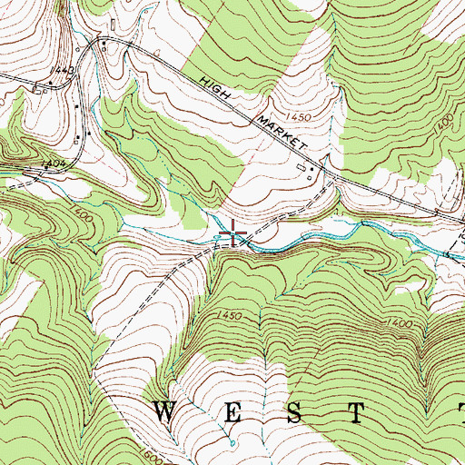 Topographic Map of West Branch Sugar River, NY