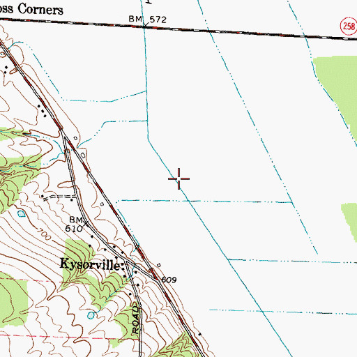 Topographic Map of West Ditch, NY