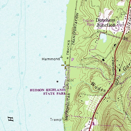 Topographic Map of Gordons Brook, NY