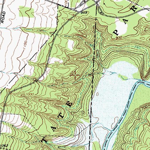 Topographic Map of Letchworth State Park, NY
