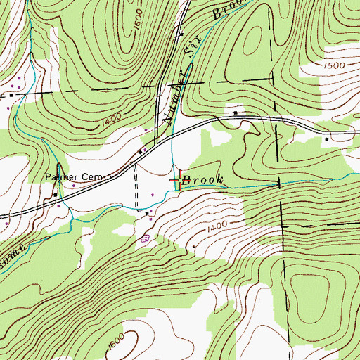 Topographic Map of Number Six Brook, NY