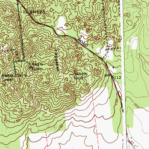 Topographic Map of Rock Hill, NY