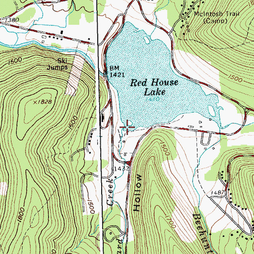 Topographic Map of Stoddard Creek, NY