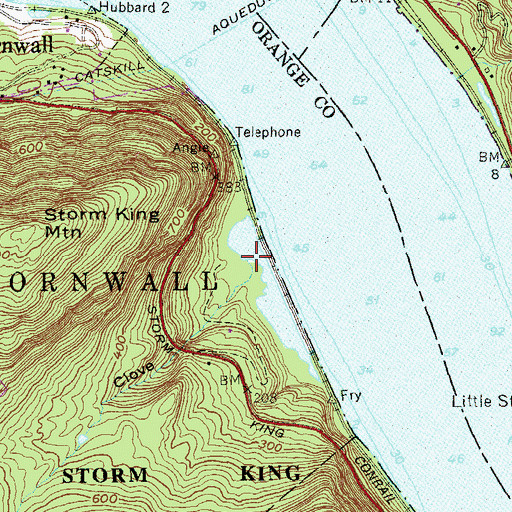 Topographic Map of The Clove, NY