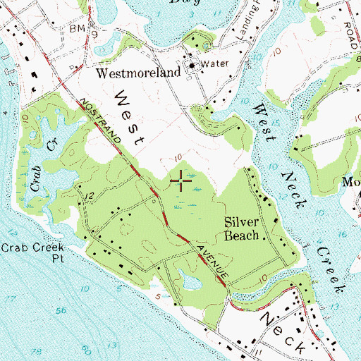 Topographic Map of West Neck, NY