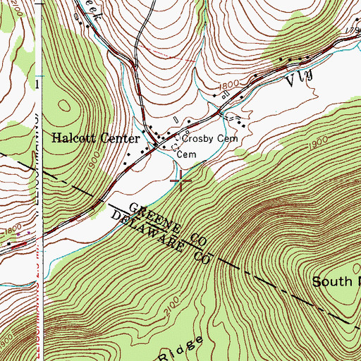 Topographic Map of West Settlement Creek, NY
