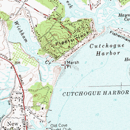 Topographic Map of Wickham Creek, NY