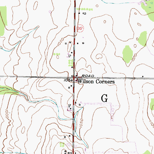 Topographic Map of Wilson Corners, NY