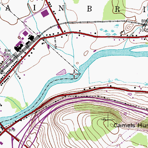 Topographic Map of Yaleville Brook, NY