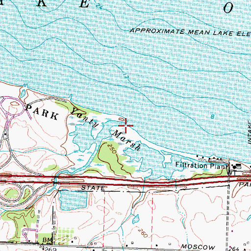 Topographic Map of Yanty Creek, NY