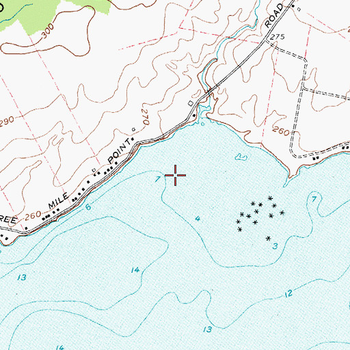 Topographic Map of Duck Bay, NY