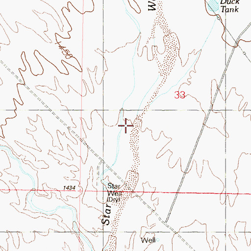 Topographic Map of Powerline Wash, AZ
