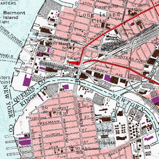 Topographic Map of Pulaski Bascule Bridge, NY