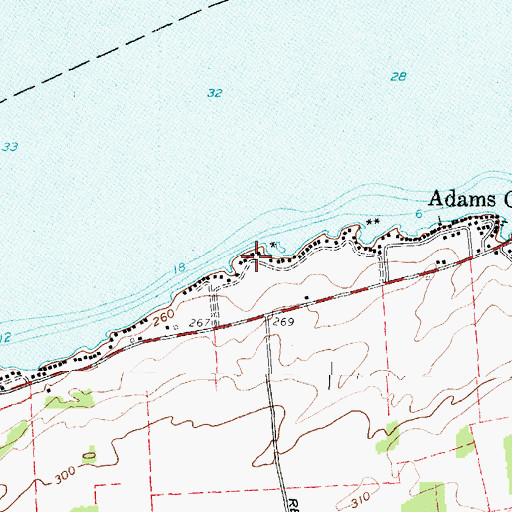 Topographic Map of Kittos Marina, NY