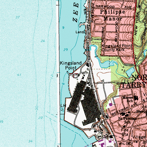Topographic Map of Kingsland Point, NY